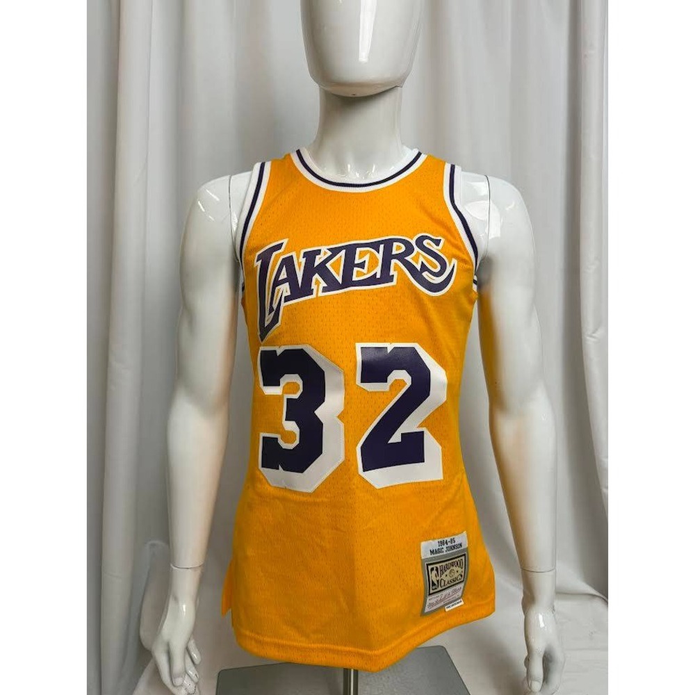 Mitchell &‎ Ness Magic Johnson Lakers 1984-85 Hardwood Classics Jersey Gold SM
